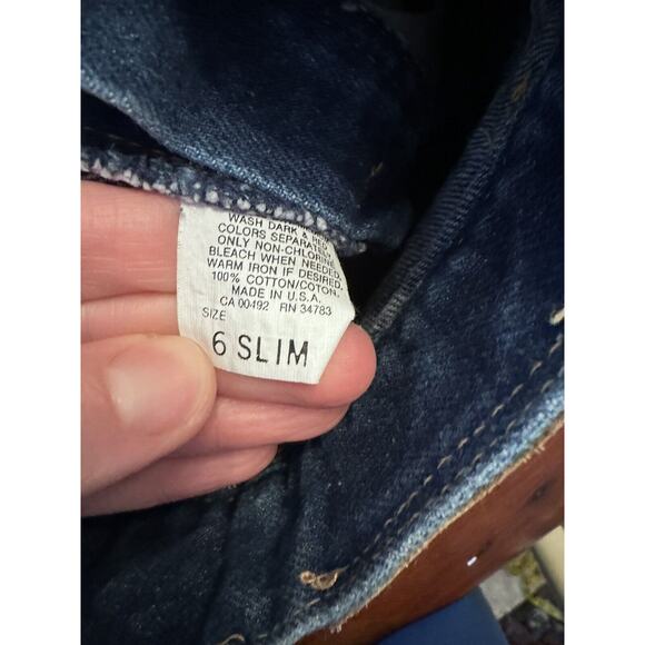 Vintage Lee Denim Jeans Boys Size 6 Slim - Picture 5 of 5